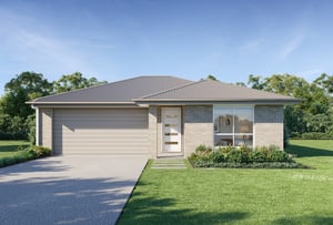 Image of a new single storey home with a double garage and contemporary design